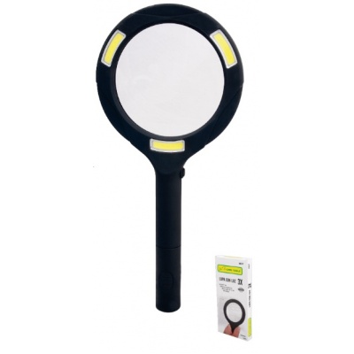 lupa 3x con luz 8.2 cm